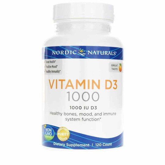 Vitamin D3 1000 IU, 120 Softgels, NRN