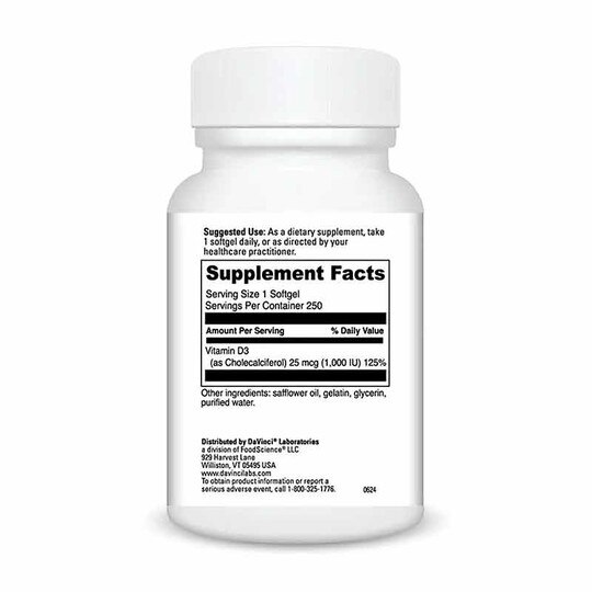 Vitamin D3 1,000 IU, DL