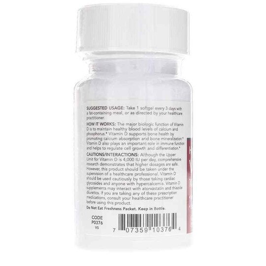 Vitamin D3 10,000 IU, 120 Softgels, PFLB