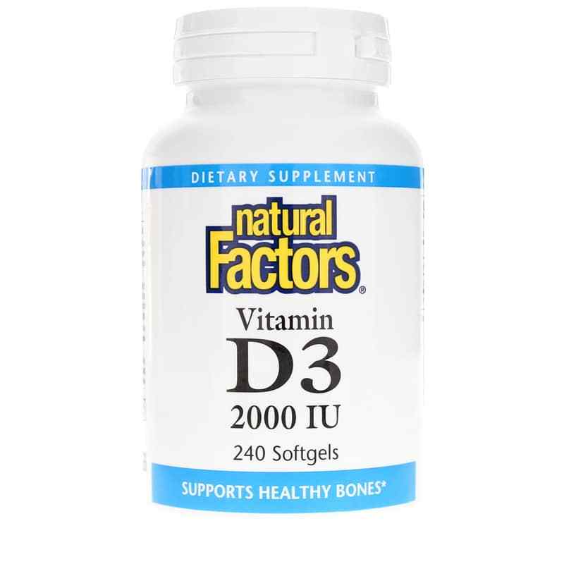 Vitamin D3 2000 IU, Natural Factors