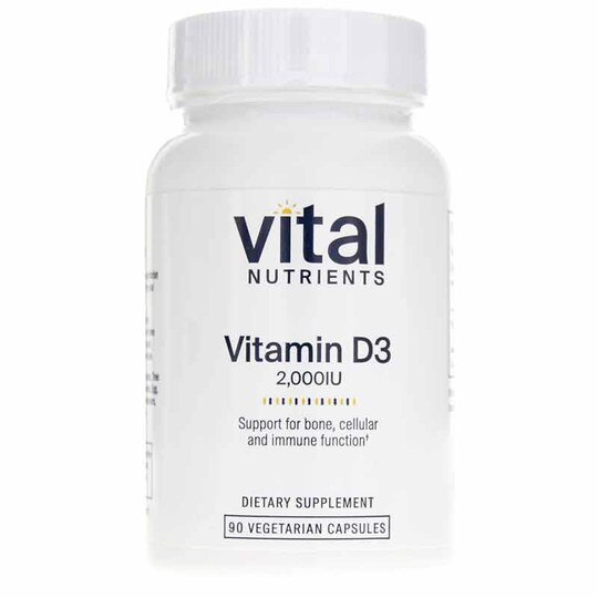 Vitamin D3 2000 IU, 90 Veg Capsules, VTN