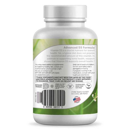 Vitamin D3 2000 IU Chewable, 120 Chewable Tablets, ZHL
