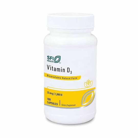 Vitamin D3 25 Mcg, 100 Capsules, KL