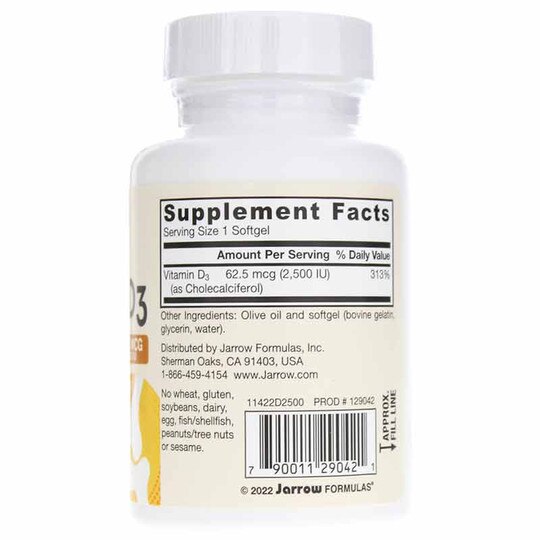 Vitamin D3 2,500 IU, Jarrow Formulas