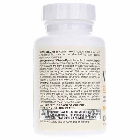 Jarrow Formulas Vitamin D3 1000 Iu