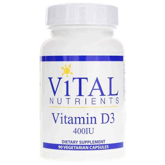 Vitamin D3 400 IU, 90 Veg Capsules, VTN