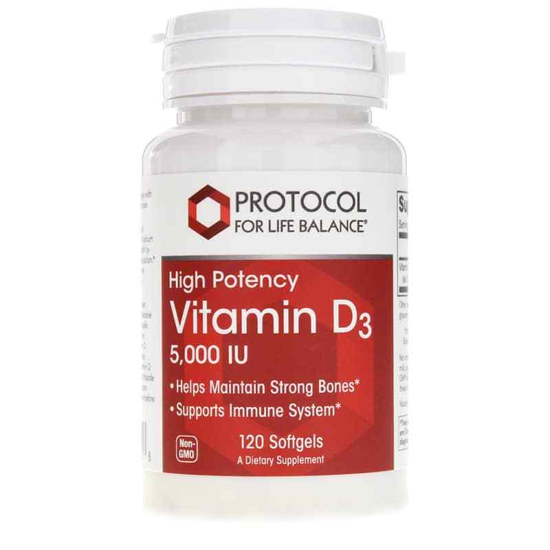Vitamin D3 5,000 IU, Protocol For Life Balance