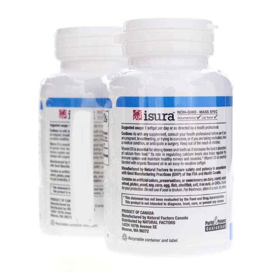 Vitamin D3 125 Mcg (5000 IU) Bonus Pack, 120 Softgels, NF