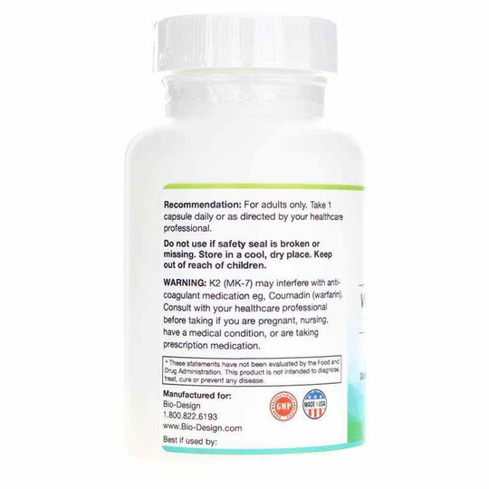 Vitamin D3 5000 Plus with Natural MK-7, 100 Capsules, BD
