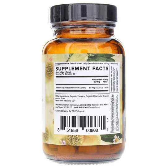 Vitamin D3, 30 Tablets, TRV