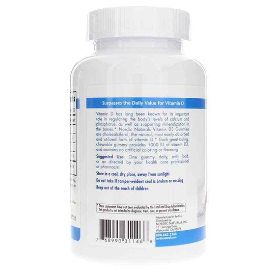 Vitamin D3 Gummies Pro, 120 Gummies, NRN