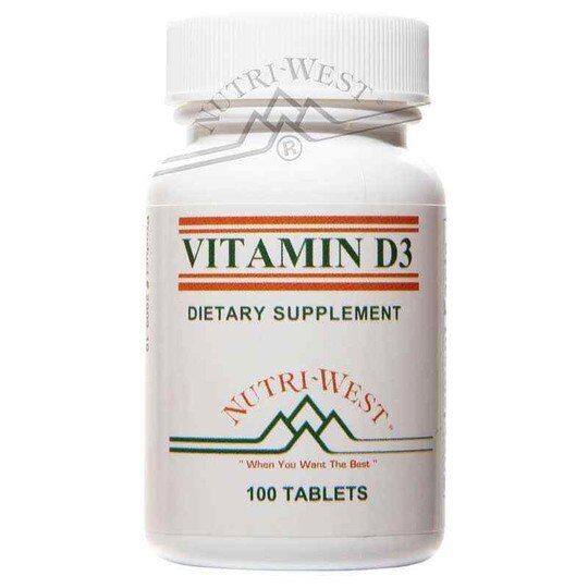 Vitamin D3, 100 Tablets, NWE