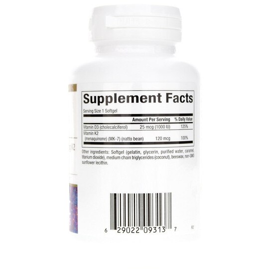 Vitamin D3 & K2, 60 Softgels, BCN