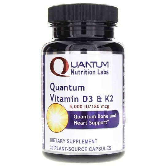 Vitamin D3 & K2, 30 Veg Capsules, QNL