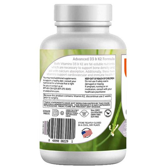 Vitamin D3 & K2, 90 Chewable Tablets, ZHL