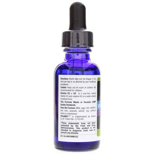 Vitamin D3 + K2 Liquid, 1 Oz, NBX