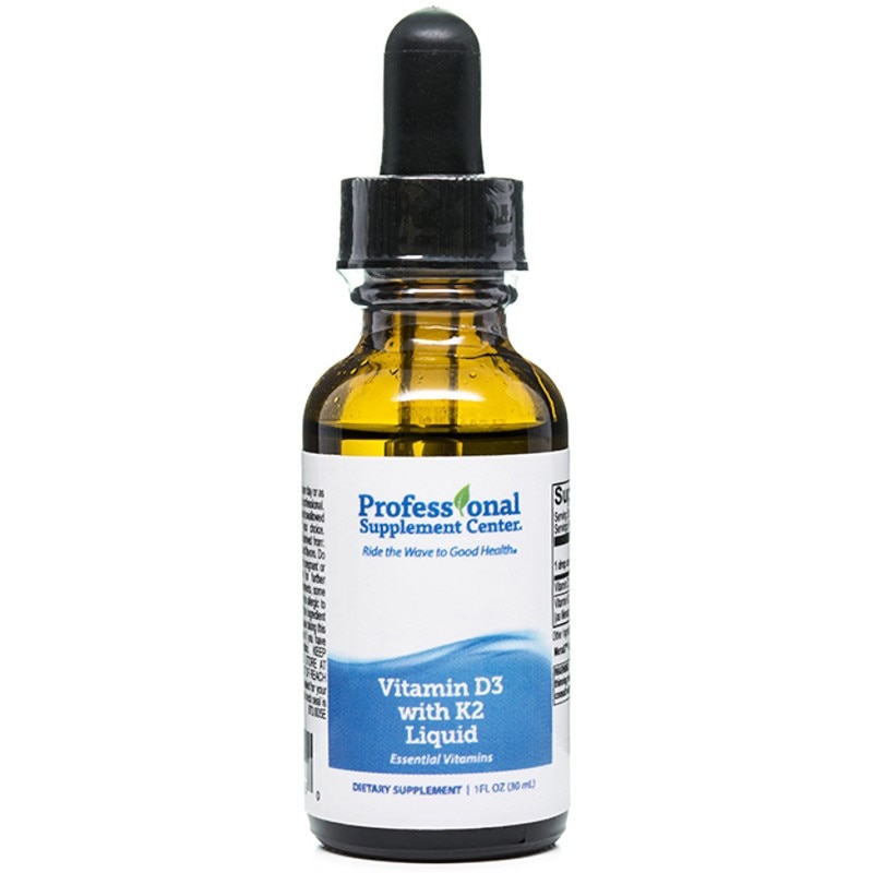 Vitamin D3 with K2 Liquid, Professional Supplement Center