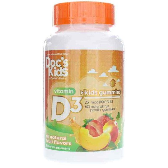 Vitamin D3 Kids Gummies 25 Mcg, 60 Gummies, DRB