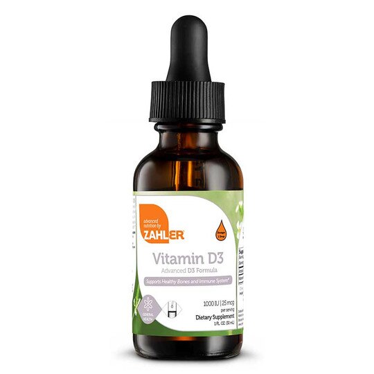 Vitamin D3 Liquid 1000 IU (25mcg), 1 Oz, ZHL