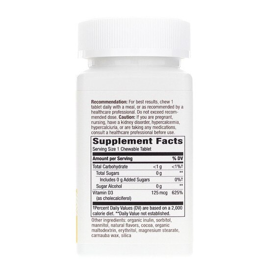 Vitamin D3 Max Chewables Chocolate, 90 Tablets, NWA