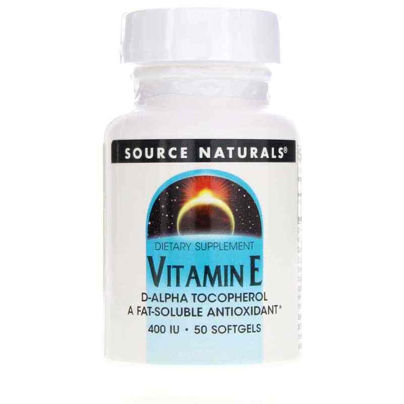 Vitamin E 400 IU dAlpha Tocopherol, Source Naturals
