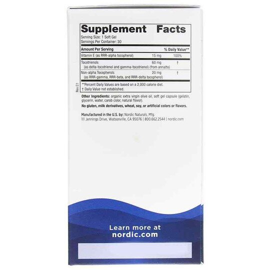 Vitamin E Complex, 30 Softgels, NRN