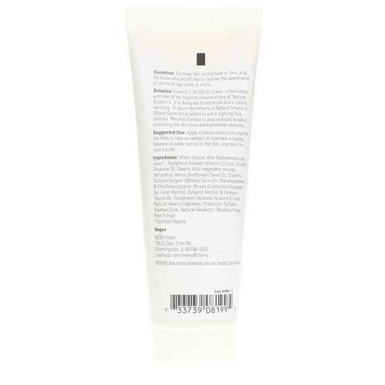 Vitamin E Cream 28,000 IU, 4 Oz, NOW