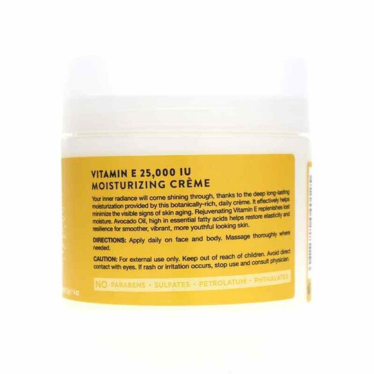 Vitamin E 25000IU Moisturizing Creme, 4 Oz, JS