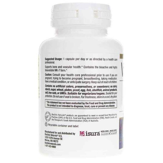 Vitamin K2 100 Mcg, 90 Veg Capsules, BCN