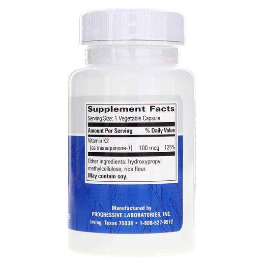 Vitamin K2, 30 Veg Capsules, PGL