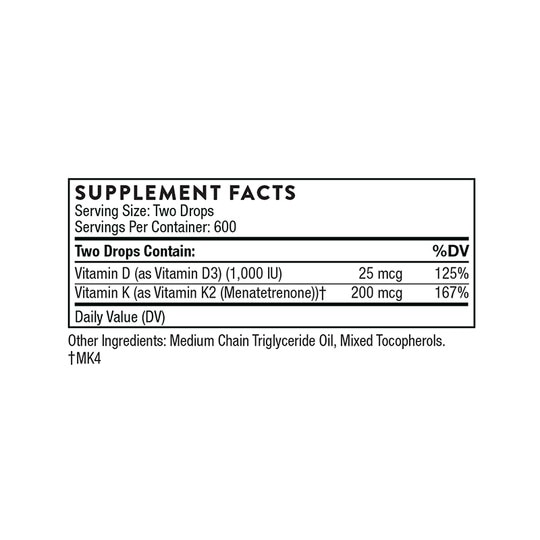 Vitamin K2 Liquid, 1 Oz, THR