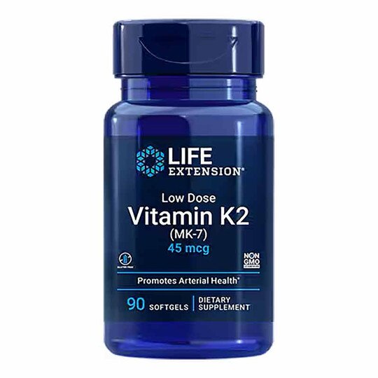 Vitamin K2 (MK-7) Low Dose 45 Mcg, 90 Softgels, LFE