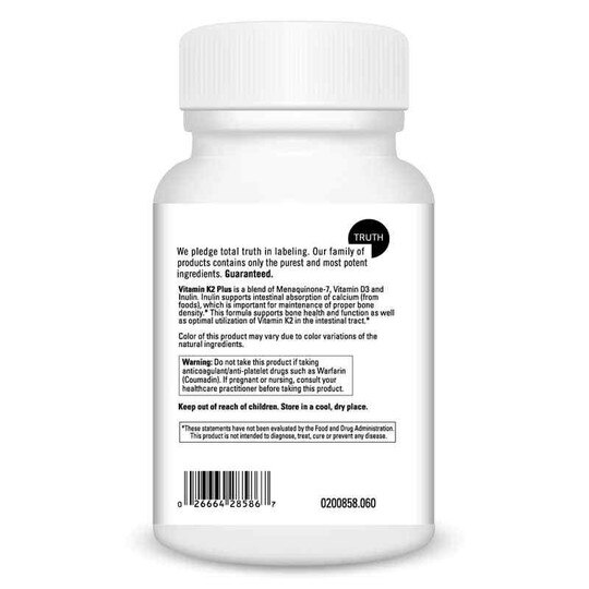 Vitamin K2 Plus, 60 Capsules, DL