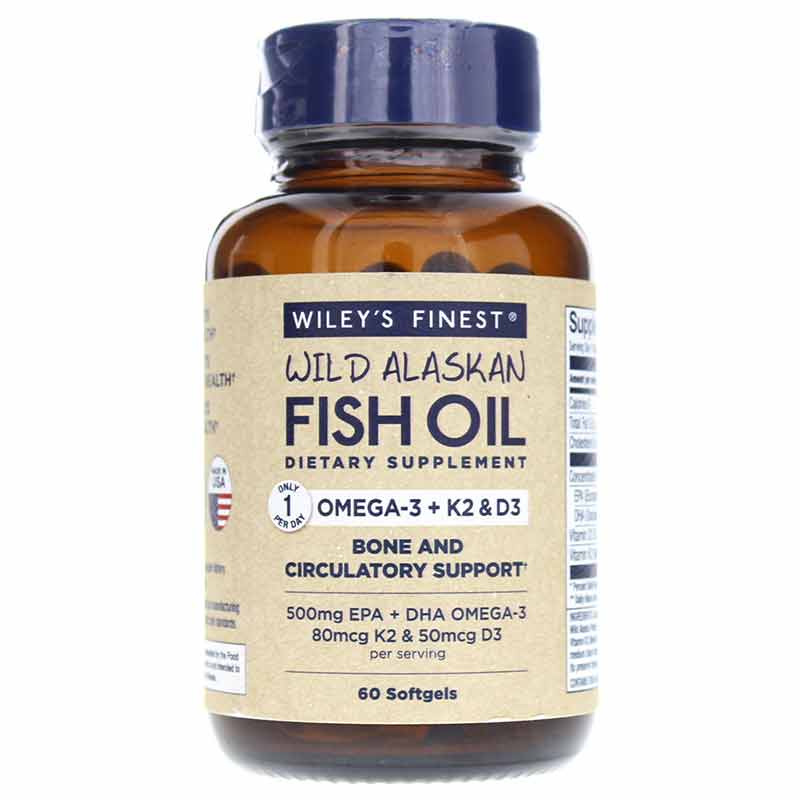 Vitamin K2 with D3 & Omega3, Wiley's Finest