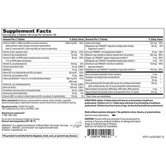 Vitaprime Capsule Formula Multi Iron-Free, 60 Capsules, KL
