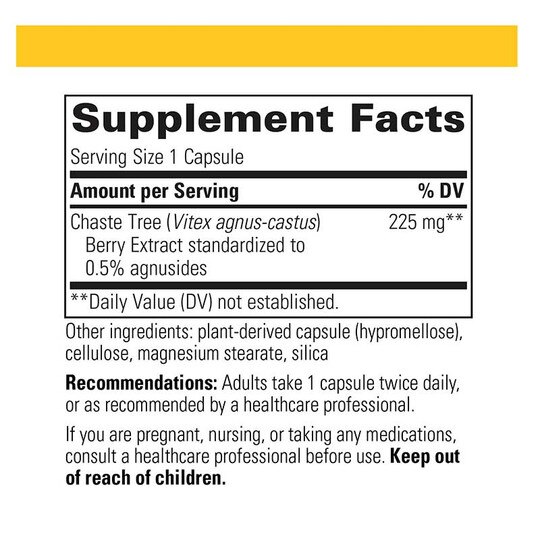 Vitex Extract, 60 Veg Capsules, INT