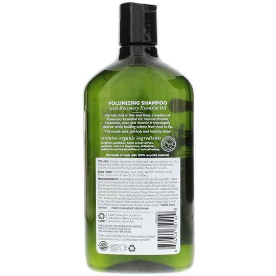 Volumizing Rosemary Shampoo, 11 Oz, AVO