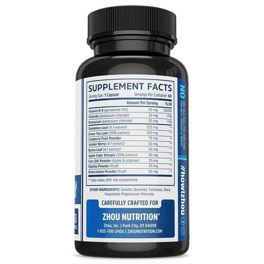 Water Away Capsules, 60 Capsules, ZHO