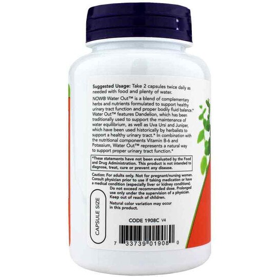 Water Out, 100 Veg Capsules, NOW