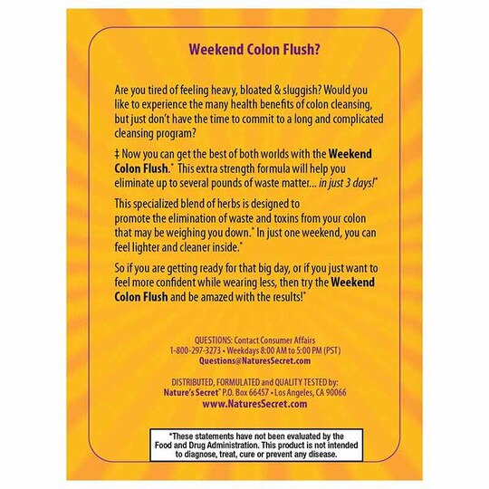 Weekend Colon Flush, 16 Tablets, NSE