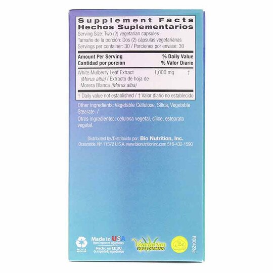 White Mulberry Leaf Extract 1000 Mg, 60 Veg Capsules, BNU