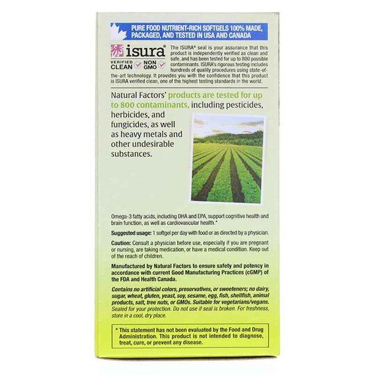 Whole Earth & Sea Marine Algae DHA Vegan Omega-3, 30 Veg Softgels,