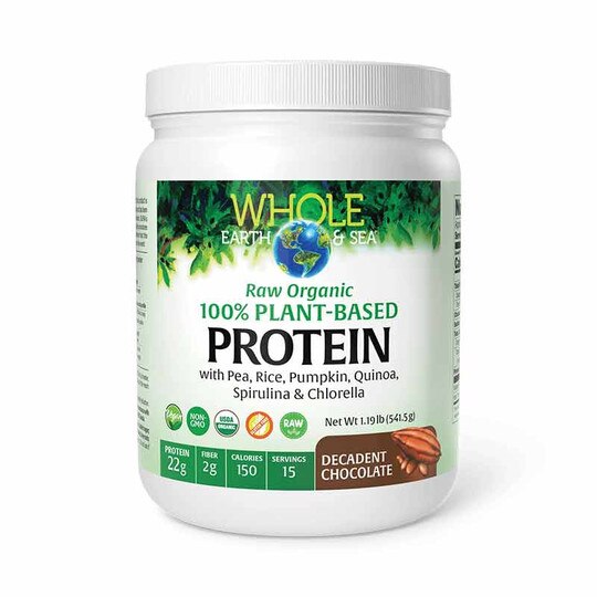 Whole Earth & Sea Raw Organic Plant Protein, NF