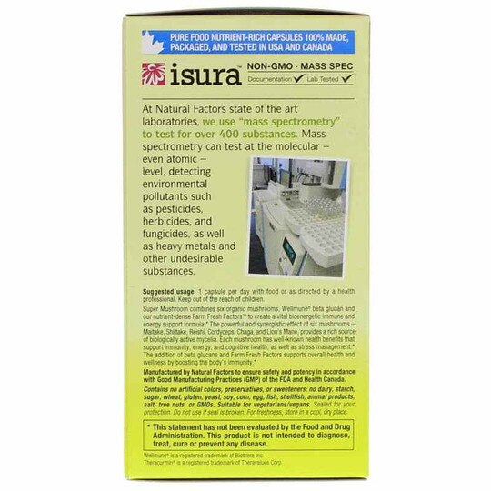 Whole Earth & Sea Super Mushroom, 60 Veg Capsules, NF