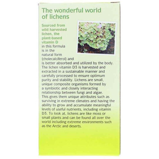 Whole Earth & Sea Vegan Vitamin D3 5000 IU, 60 Veg Capsules, NF