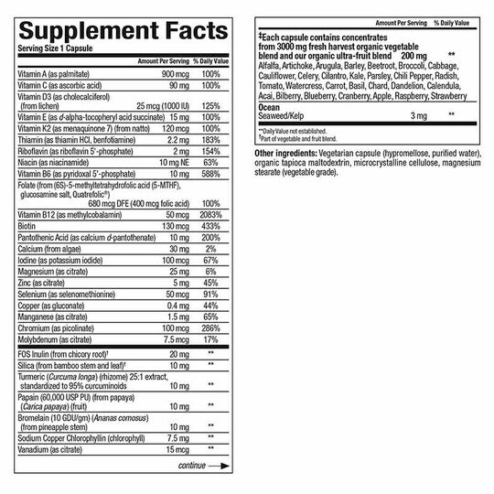 Whole Earth & Sea Women's 50+ Multi, 60 Veg Capsules
