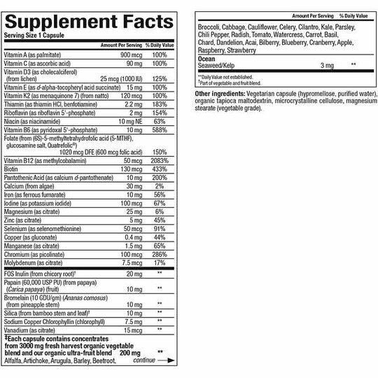 Whole Earth & Sea Women's Multi Once a Day, 60 Veg Capsules