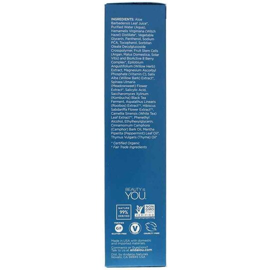 Willow Bark Pure Pore Toner, Clear Skin Formula, 6 Oz, ADN
