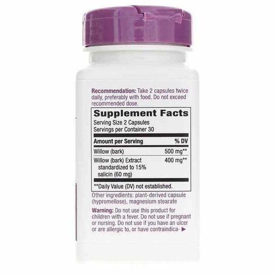 Willow Standardized, 60 Veg Capsules, NWA