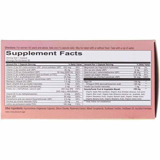 Women's 50+ Multi, 30 Veg Capsules, SPV